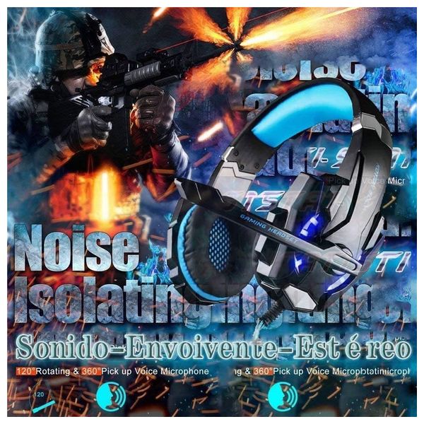  Kotion G9000 - Gaming Headphone Over Ear - Blue 