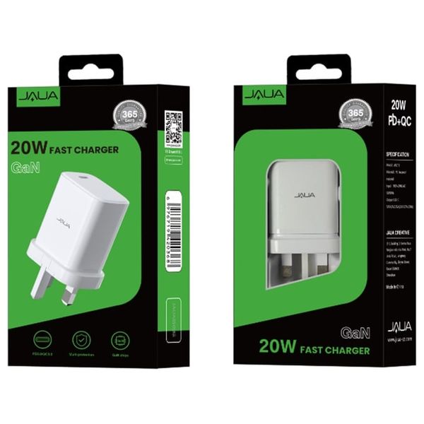  Jaua AS011 - Charger - 1 Ports - 20W - White 