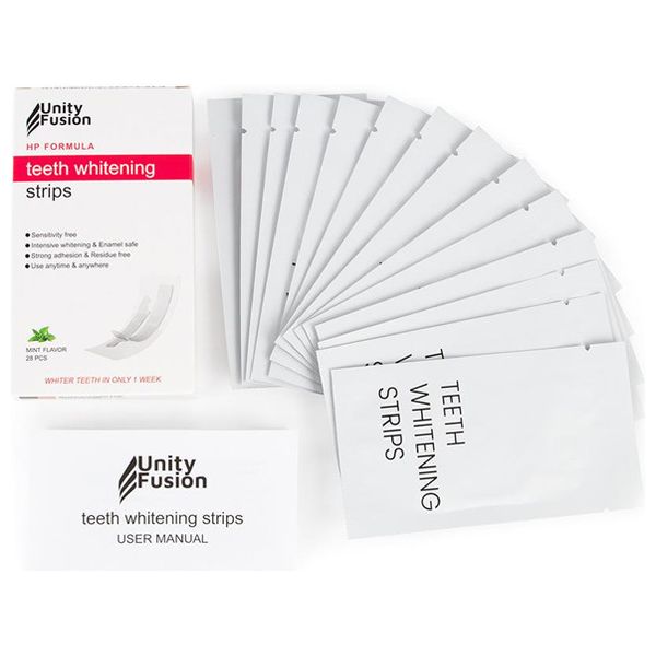  Unity Fusion - Teeth Whitening Strips Set - 28 Pieces 