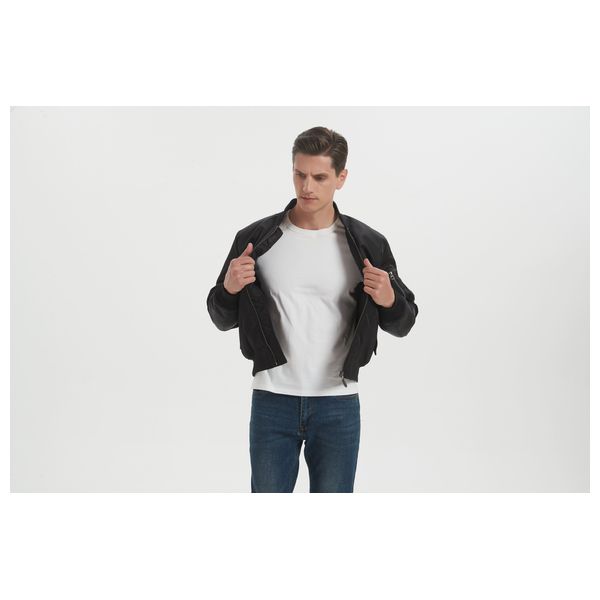  Stylish Bee Jacket for Men, S - Black 