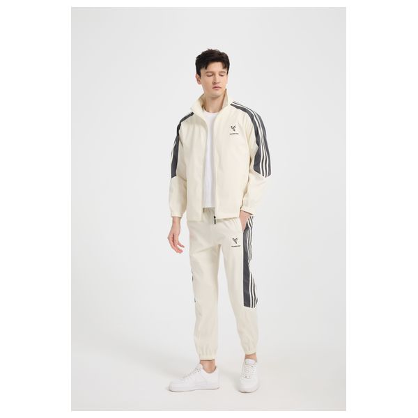  Stylish Bee Tracksuit for Men, XL - White 