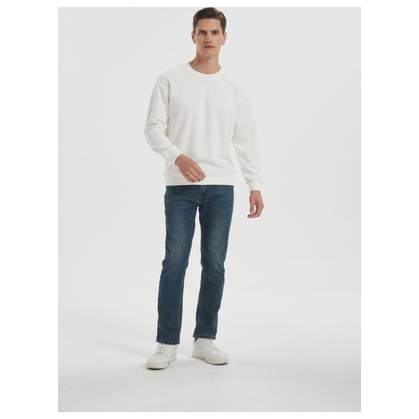  Stylish Bee Jumper for Men, L - White 