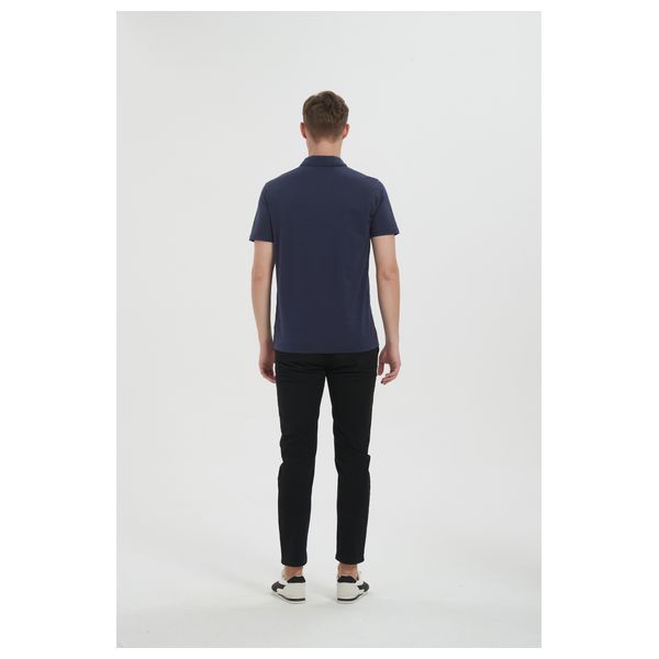 Stylish Bee Men Polo T-shirt - MPTNVS001 - S / Navy