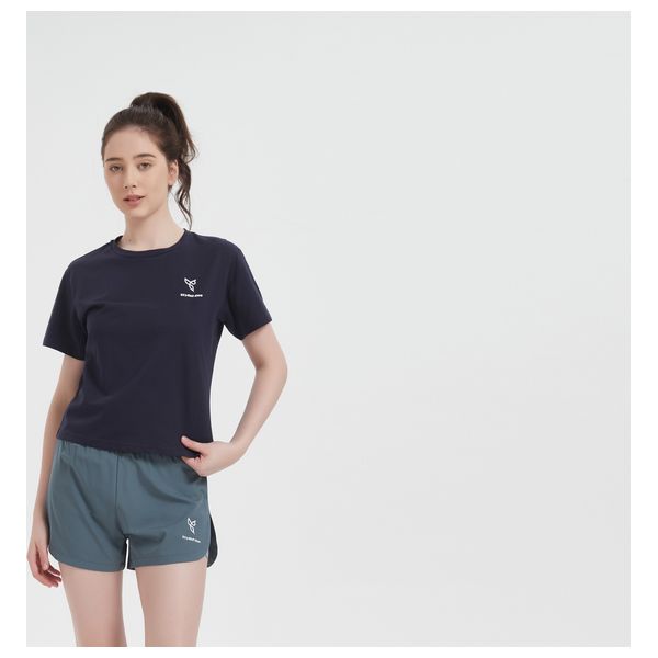 Stylish Bee Running 2 in 1 Shorts - WRSBLL001 - L / Blue