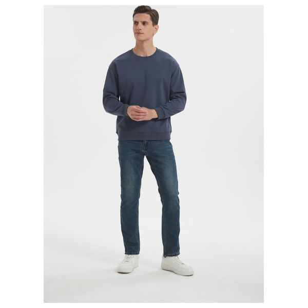  Stylish Bee Jumper for Men, L - Navy 