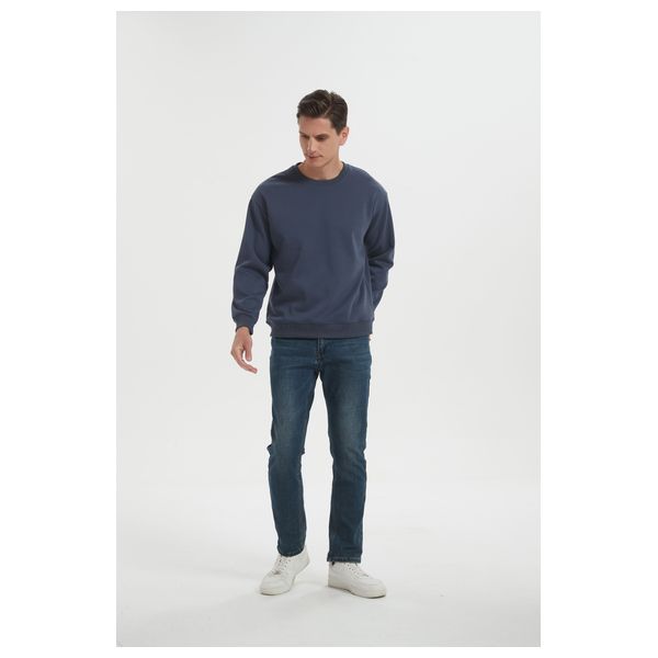  Stylish Bee Jumper for Men, L - Navy 