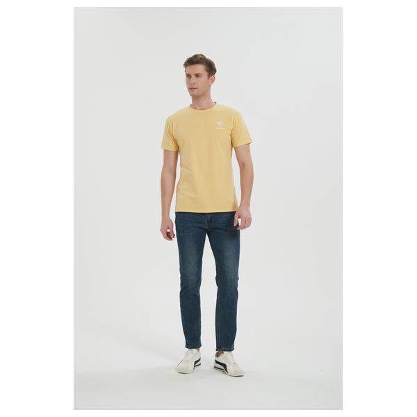 Stylish Bee Men Crest T-shirt - MCHYWL001 - L / Yellow
