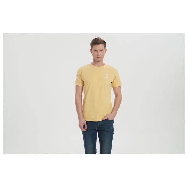 Stylish Bee Men Crest T-shirt - MCHYWL001 - L / Yellow