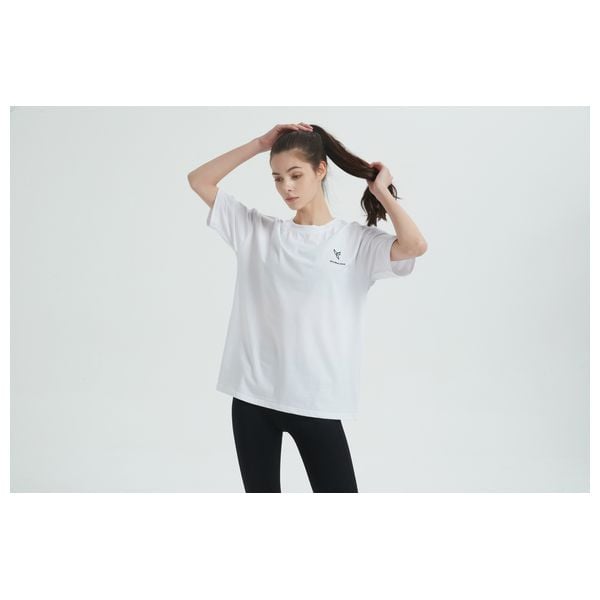 Stylish Bee Block Oversized T-shirt - WBOWHM001 - M / White