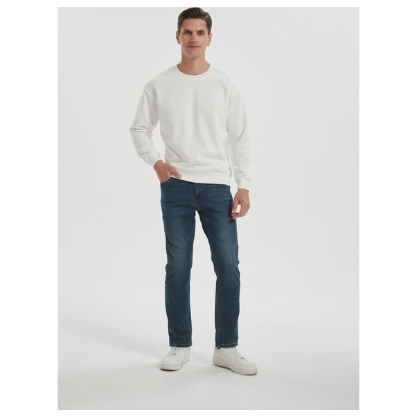  Stylish Bee Jumper for Men, XL - White 