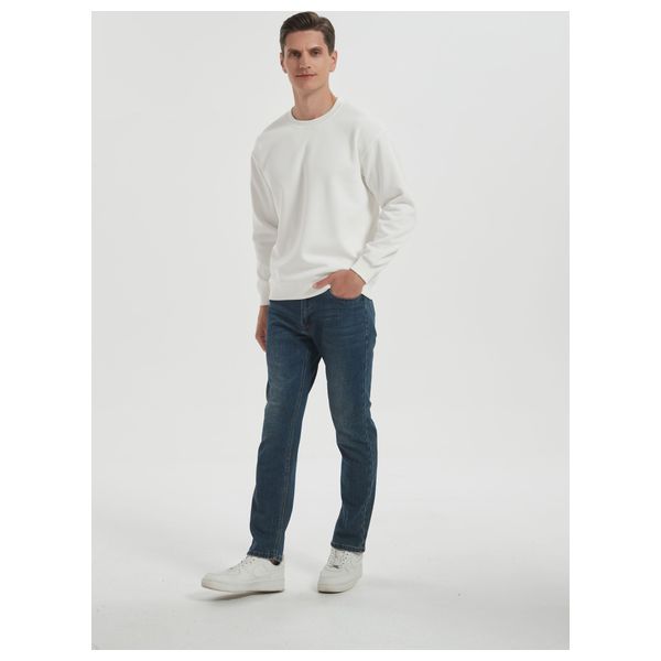  Stylish Bee Jumper for Men, XL - White 