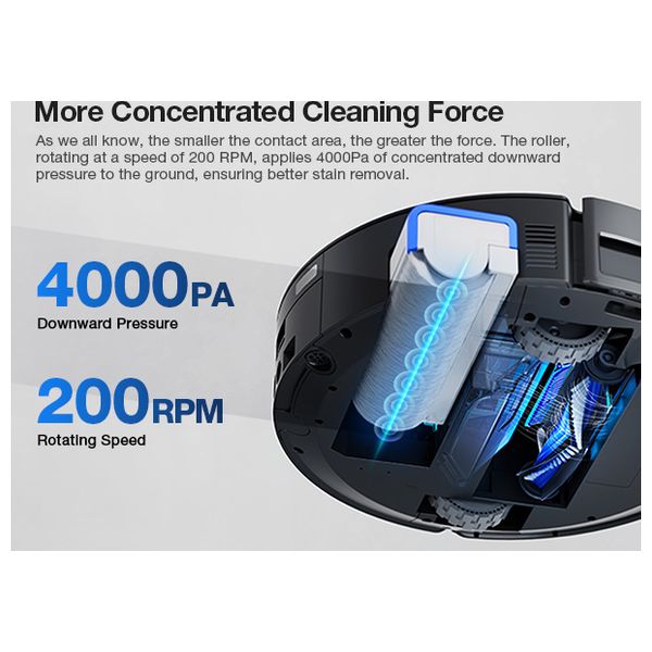  مكنسة ايكوفاكس روبوت - Deebot X8 PRO Omni - اسود 
