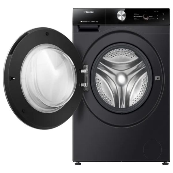  Hisense WF7S1247BB - 12Kg - 1400RPM - Front Loading Washing Machine - Black 