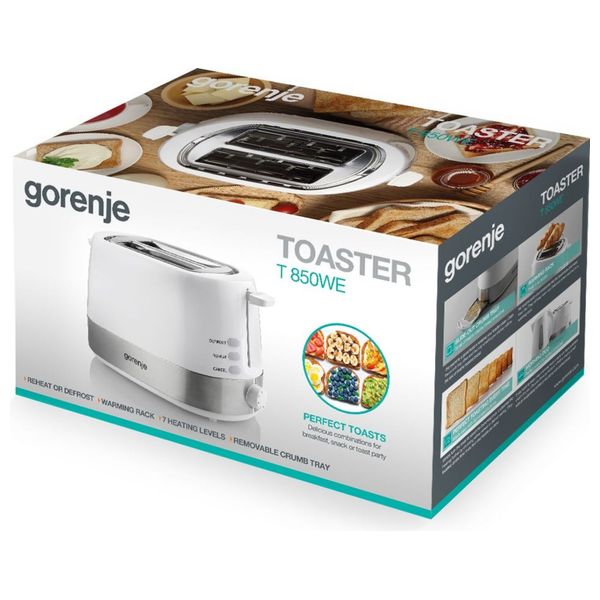  Gorenje T850WE - Toaster - White 