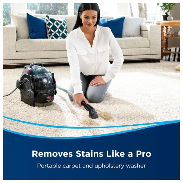 Bissell 1558E - Portable Carpet Washer Vacuum Cleaner - Black 