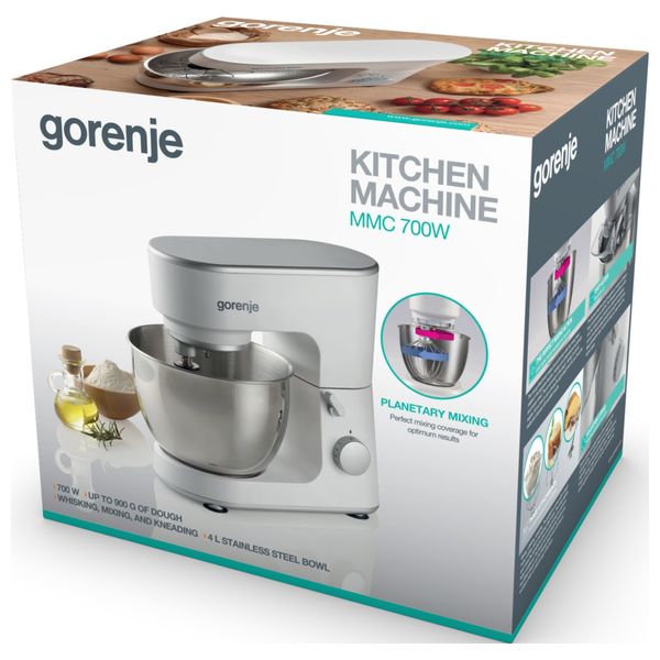  Gorenje MMC700W - Bowl Mixer - Stainless Steel 