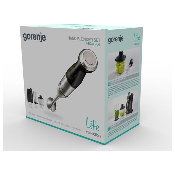  Gorenje HBC807QB - Hand Blender - 800 W - Black 