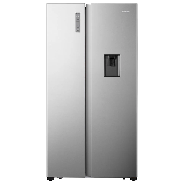  ثلاجة  ذات الابواب المزدوجة هايسنس - RS670N4ABGI - بسعة 670 لتر - فضي 