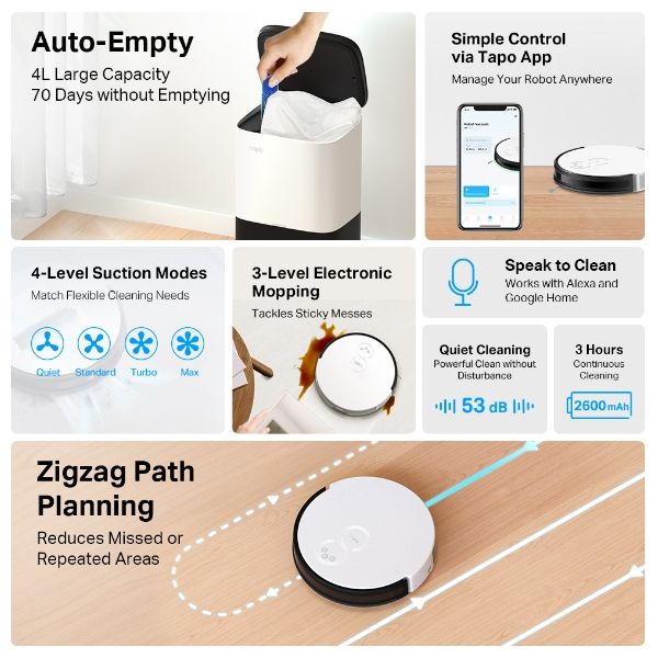  Tapo RV10 Plus - Robot Vacuum Cleaner 
