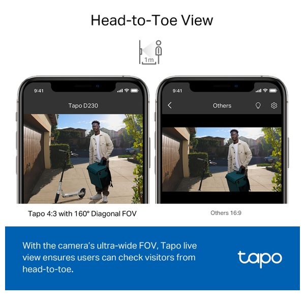  TP-LINK Tapo D230S1 - Smart Video Doorbell 