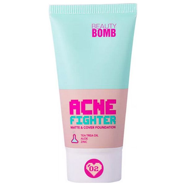 Beauty Bomb Matte & Cover Foundation Acne Fighter - Shade 02 
