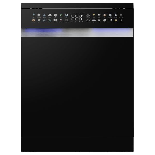  Embleme EM MFDW25 - 1750 W - Dishwasher - Black 