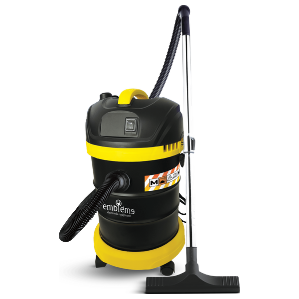 Embleme EM-VC25LDW - Industrial Vacuum Cleaner - 1400 W Tank 25 L - Black