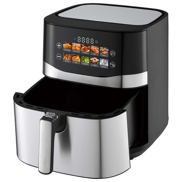  Embleme EM-AFS9L - Air Fryer - Intelligent Touch Screen - 10 Preset Programs - Double Heater - 2200W - 9 L - Black 