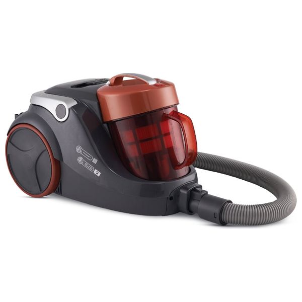 مكنسة كهربائية بدون كيس امبليوم - حجم صغير وسهل التخزين - EM-VC2200 - أحمر