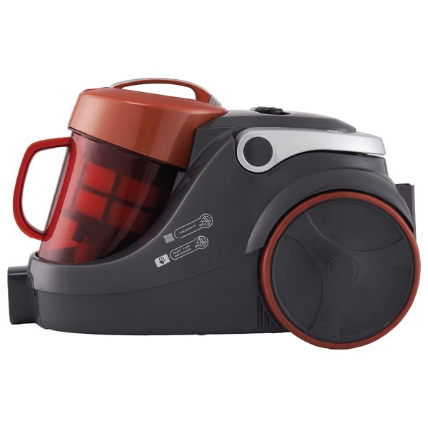 مكنسة كهربائية بدون كيس امبليوم - حجم صغير وسهل التخزين - EM-VC2200 - أحمر