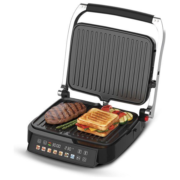  Embleme EM-DGS25 - Digital Electric Grill - 1800 W - 4 Slice - Black 