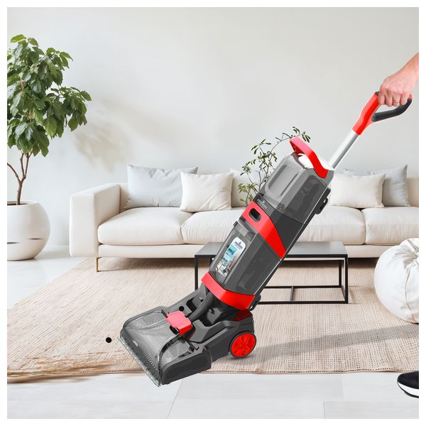  Embleme X3PVCR - Steam Carpet Cleaner Vacuum with Screen - 1200 Watt - Red 