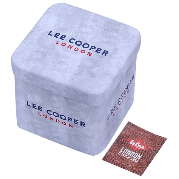  ساعة لي كوبر للرجال lc07802.380 - عرض بعقارب, سوار من ستانلس ستيل - سلفر 