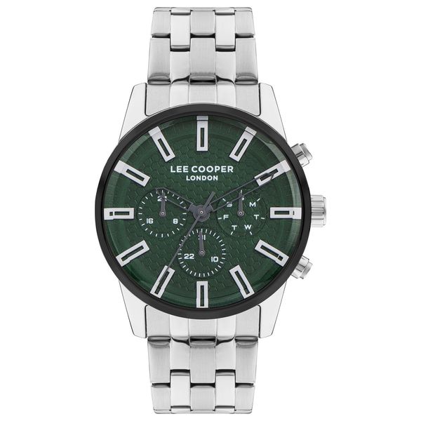  ساعة لي كوبر للرجال lc07879.370 - عرض بعقارب, سوار من ستانلس ستيل - سلفر 