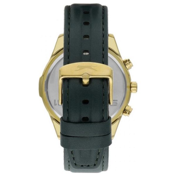  ساعة سلازينغر للرجال SL.9.2237.2.04 - عرض بعقارب, سوار من الجلد - زيتوني 