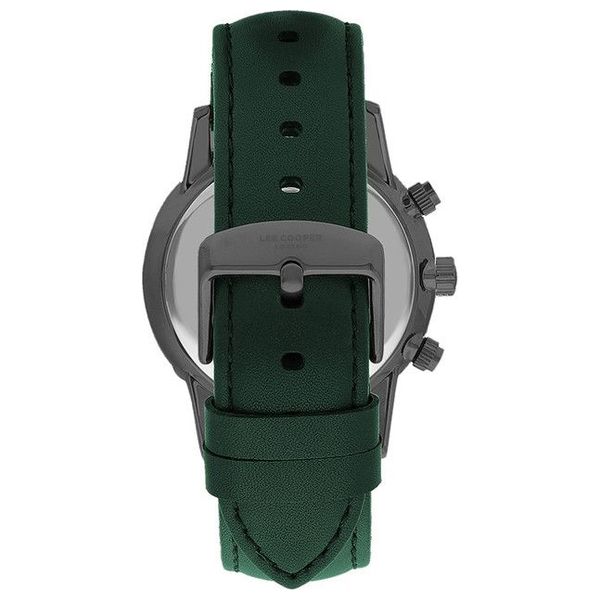  Lee Cooper Watch lc07816.077 For Men - Analog Display, Leather Band - Green 