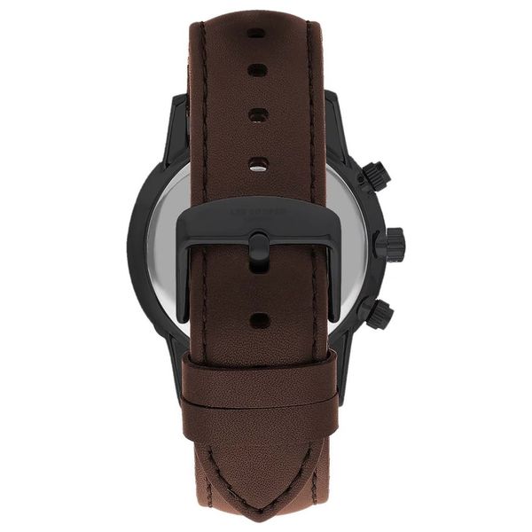  Lee Cooper Watch lc07816.694 For Men - Analog Display, Leather Band - Brown 