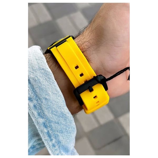  ساعة سلازينغر للرجال SL.9.2212.2.04 - عرض بعقارب, سوار من سيليكون - اصفر 