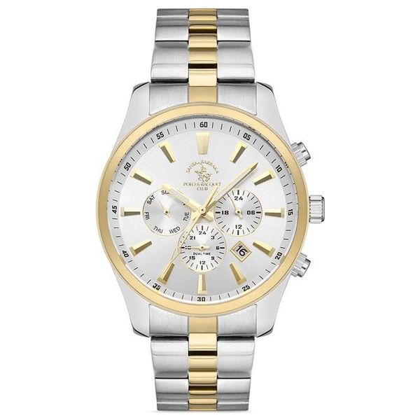  Santa Barbara Polo Watch 1.10291.4 For Men - Analog Display, Stainless Steel Band - Silver 