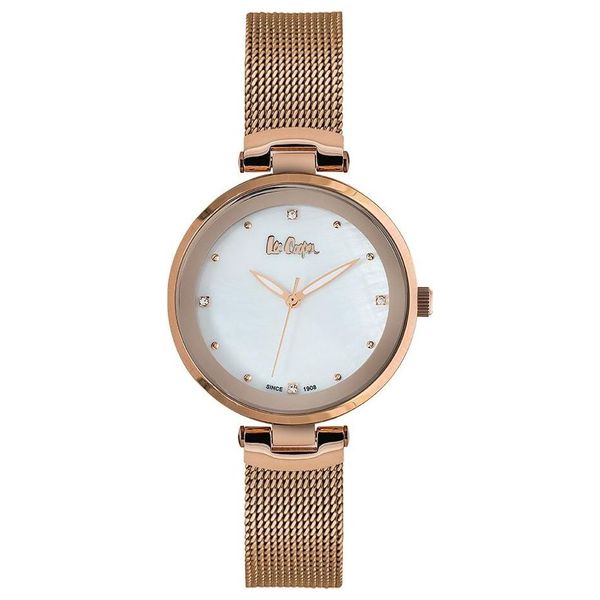  ساعة لي كوبر للنساء LC06508420 - عرض بعقارب, سوار من ستانلس ستيل - ذهبي 