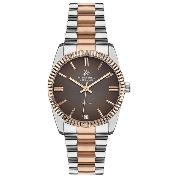  Beverly Hills Polo Club Watch bp3172c.540 For Women - Analog Display, Stainless Steel Band - Silver 