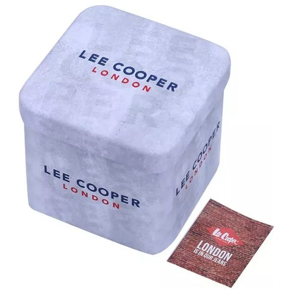  Lee Cooper Watch lc07802.650 For Men - Analog Display, Stainless Steel Band - Black 