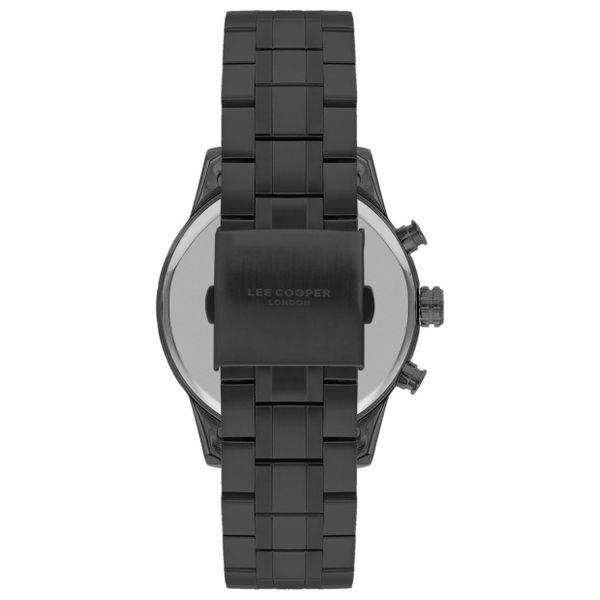  Lee Cooper Watch lc07836.090 For Men - Analog Display, Stainless Steel Band - Black 