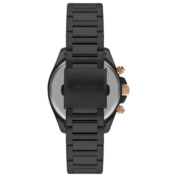  Lee Cooper Watch lc07829.060 For Men - Analog Display, Stainless Steel Band - Black 