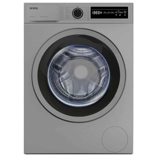  غسالة فيستل فتحة امامية - 10 كغم - 1200 دورة بالدقيقة - WB1012T2TDSS - سلفر 