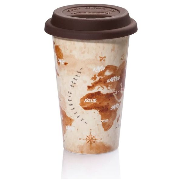  Delonghi DLSC056 - Double wall Ceramic Thermal Mug - Ceramic White 