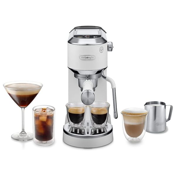  ماكينة إسبرسو ديلونجي - EC890WI - بحجم 1100 مل - شاشة لمس ملونة - ابيض 