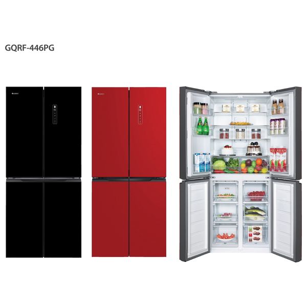 Gree GQRF-446PG - 23ft - French Door Refrigerator - Black