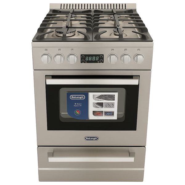 Delonghi Gas Cooker - 60x60 - 4 Burners - Stainless Steel