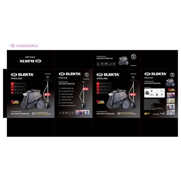  مكواة أليكتا للستائر - EGS3000Pro - أسود 